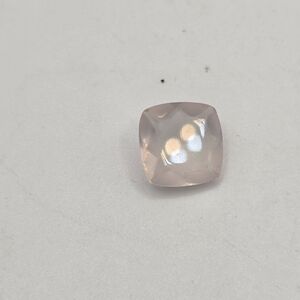 Vintage Rose Quartz Cushion Cut Faceted Loose Gemstone - 6.05 CT